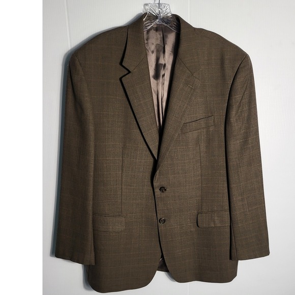 Ralph Lauren Other - Ralph Lauren Men's Brown Plaid Wool Blazer Sport Coat Jacket Dillard's Exclusive